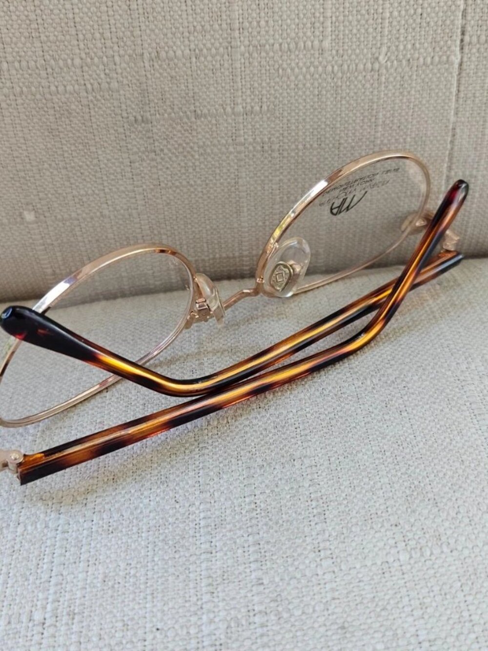 Anthony Martin Women Eyeglasses Frame Brown/Gold Tone Eyewear Glasses NWT - Picture 4 of 13